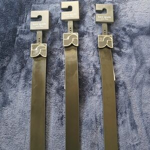 Kate Spade Black Belts with Gold Buckles